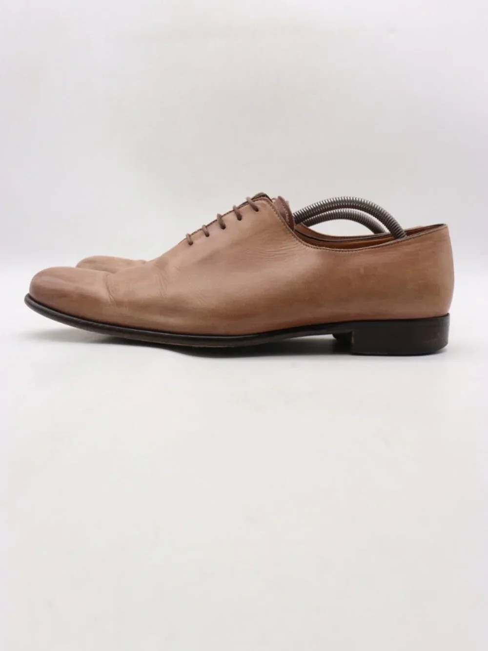 Paul Evans Oxford Dress Shoes Men’s Size 10.5 Brown Leather Plain Toe Lace-Up